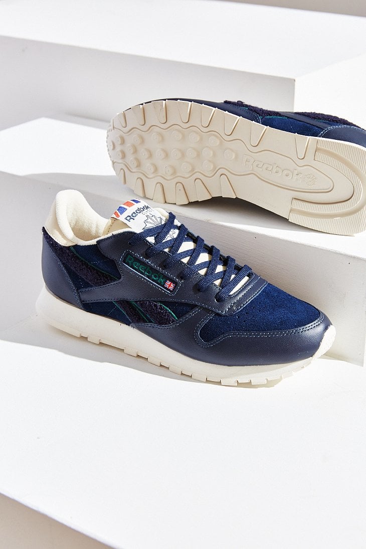 reebok classic navy blue
