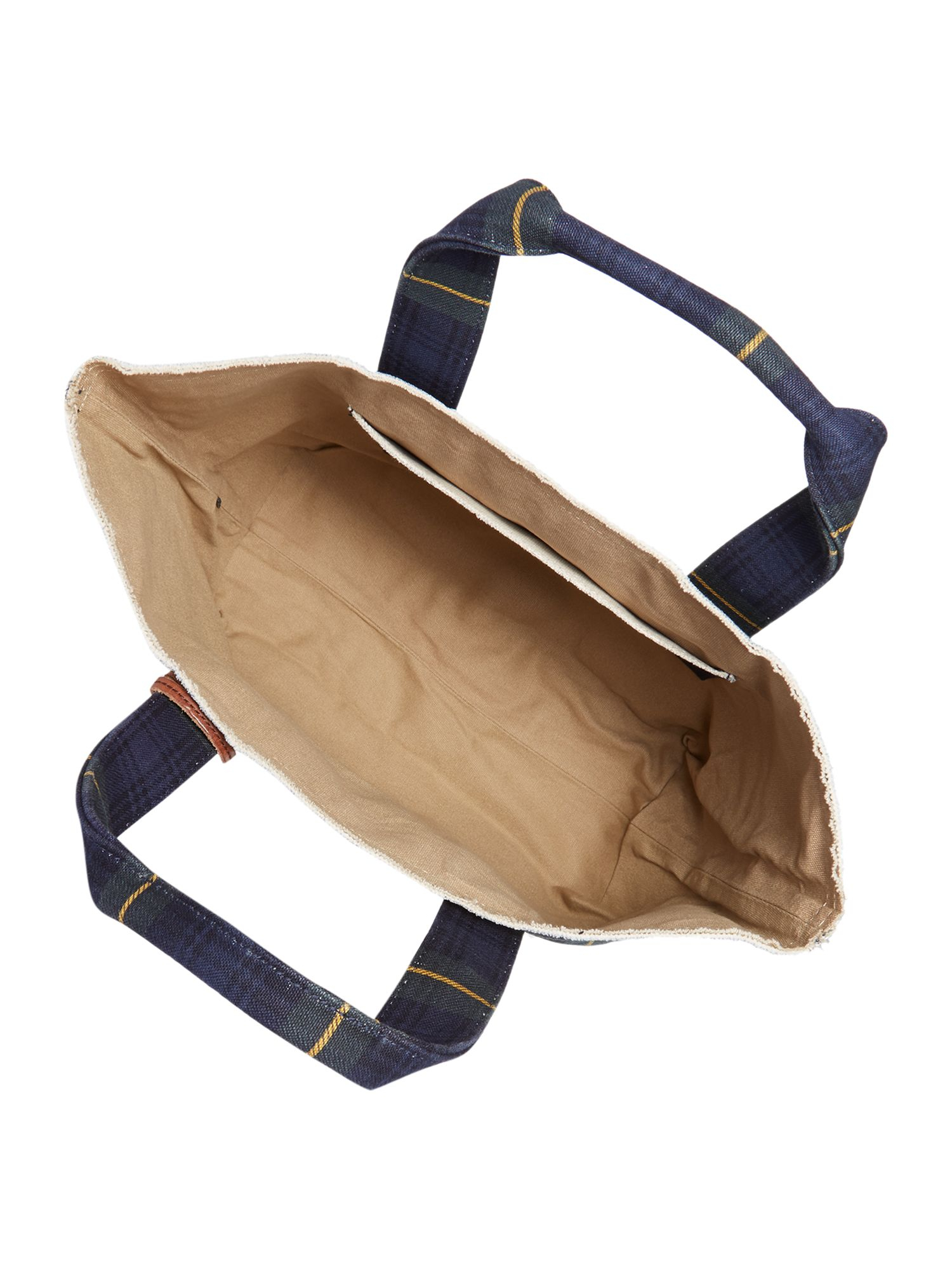 ralph lauren tartan handbag