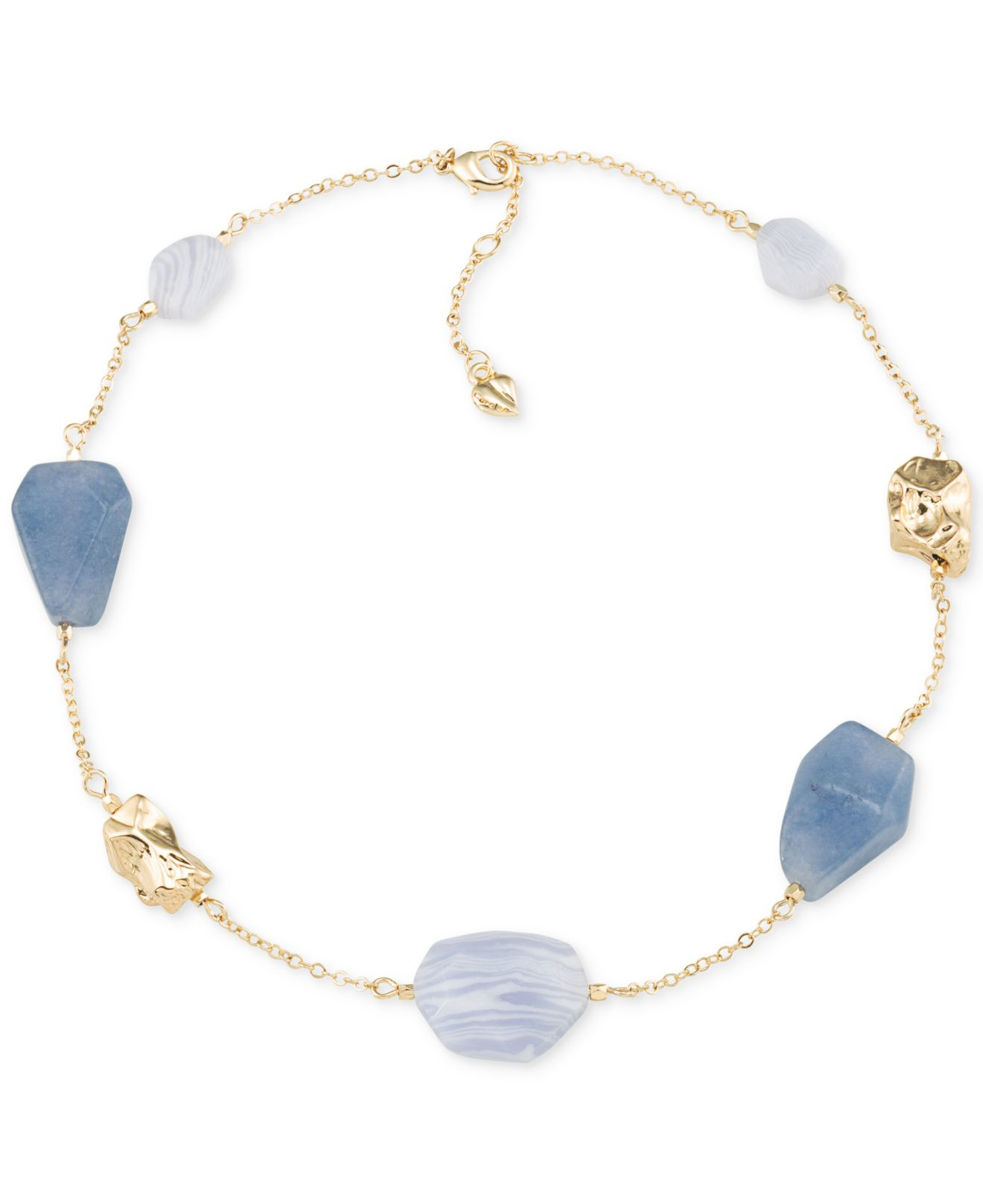 Lyst - Carolee Gold-tone Blue Lace Agate And Multi-color