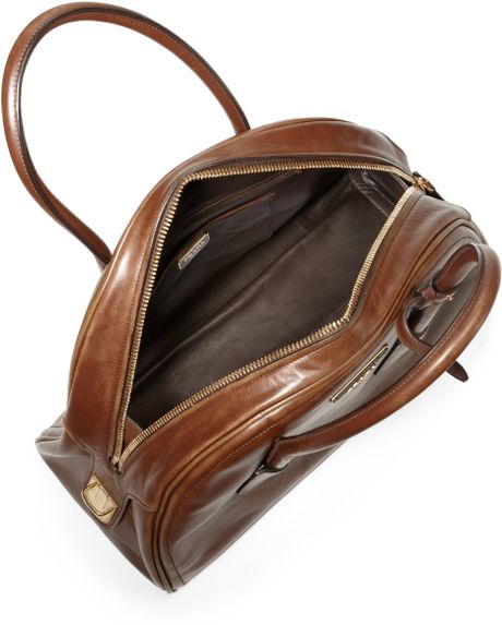 Prada Vitello Vintage Bowler Bag in Black (NERO-BLACK) | Lyst
