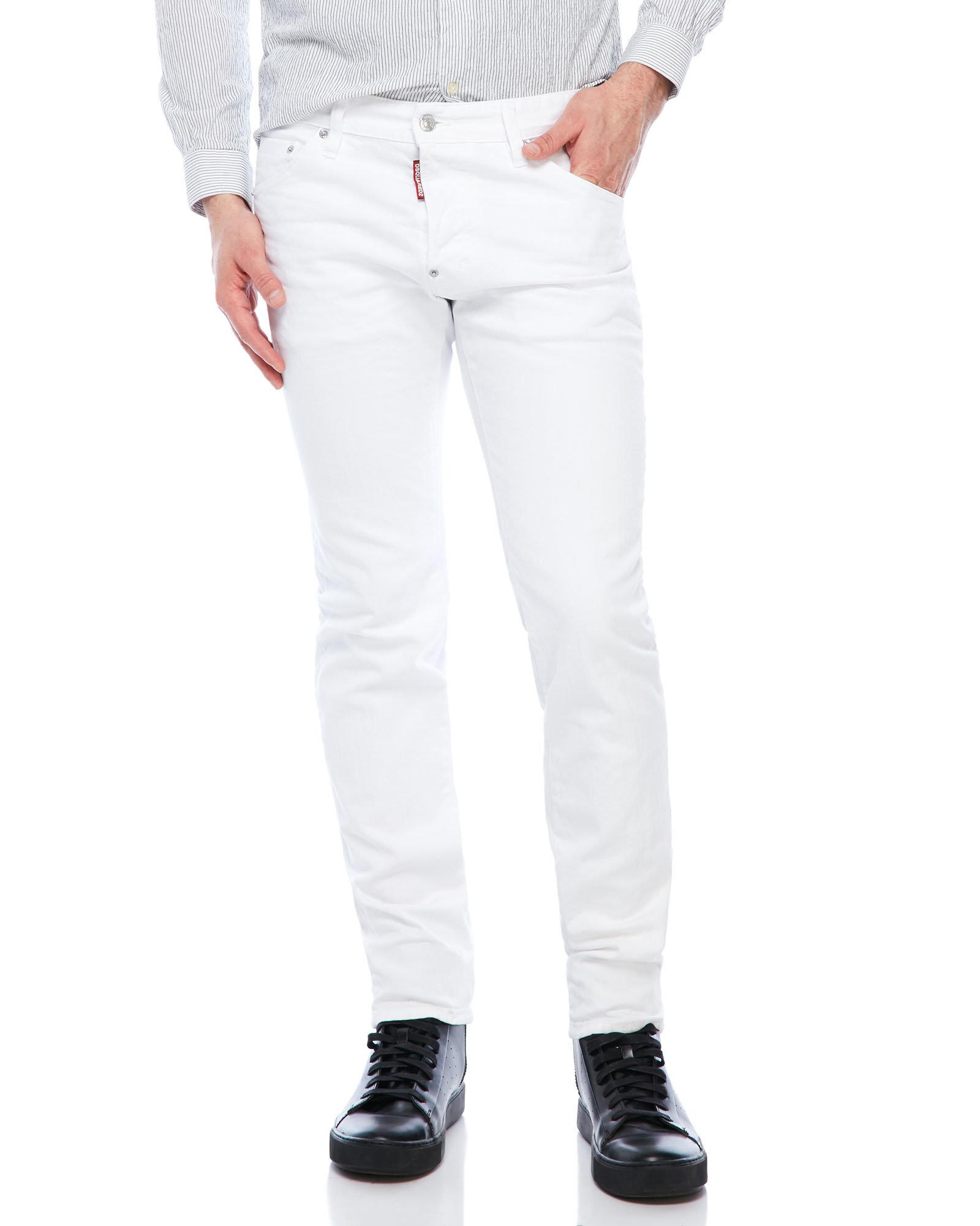 white slim fit jeans