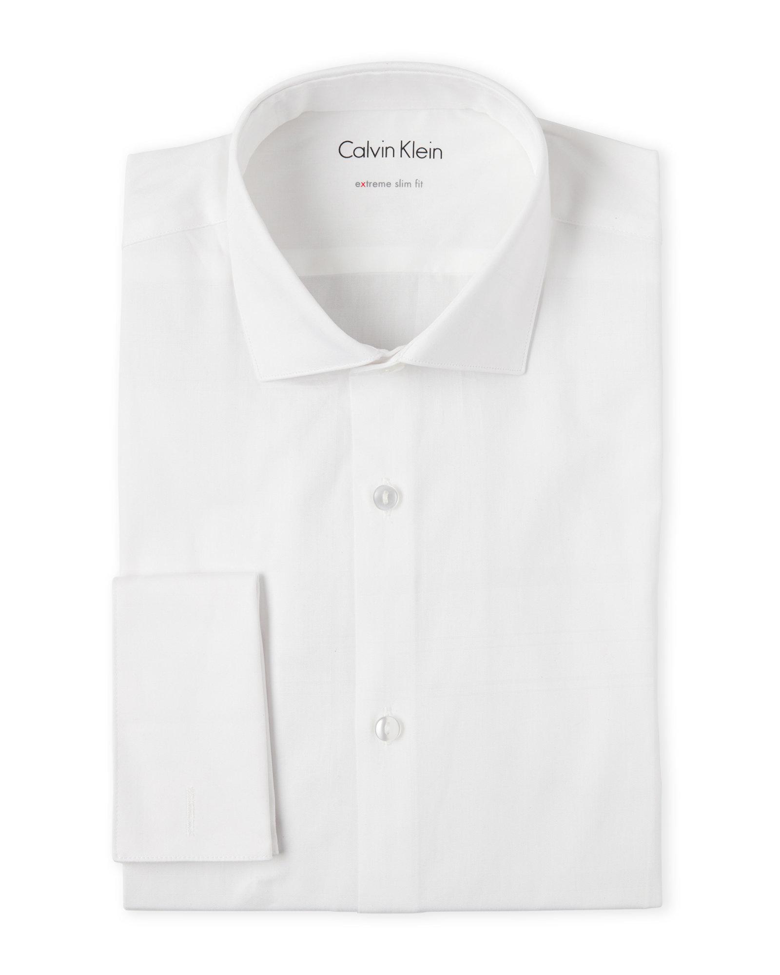 Calvin Klein White Extreme Slim Fit Dress Shirt in White for Men - Lyst