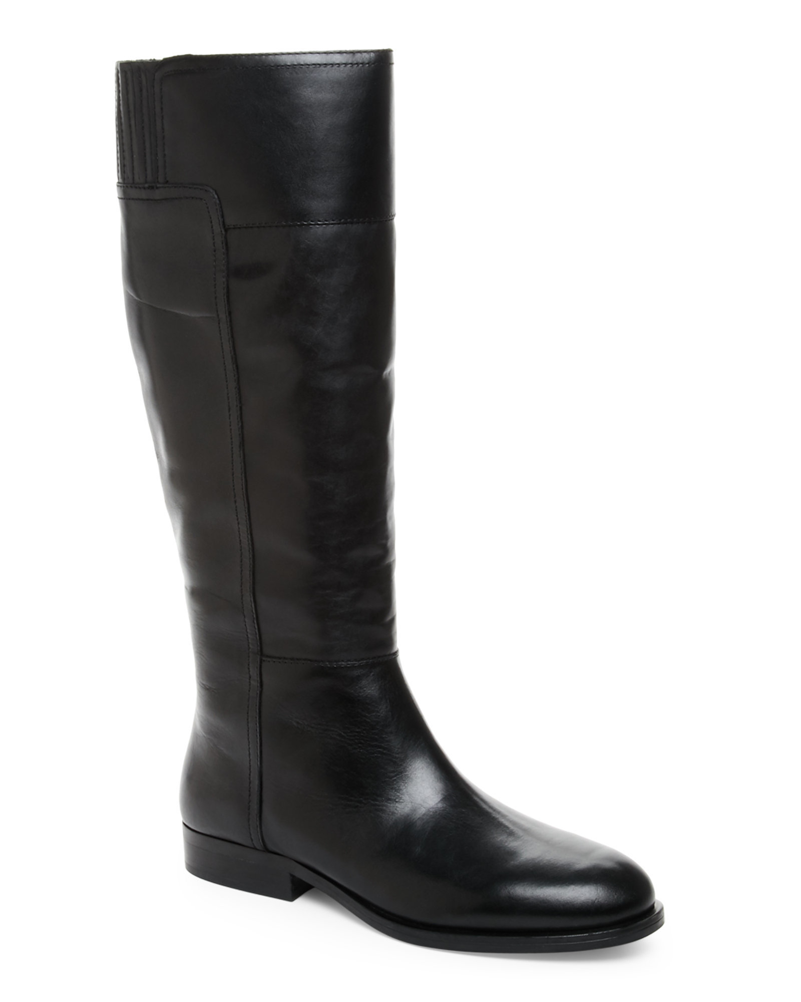 Nine west Black Varee Flat Riding Boots in Black - Save 59% | Lyst