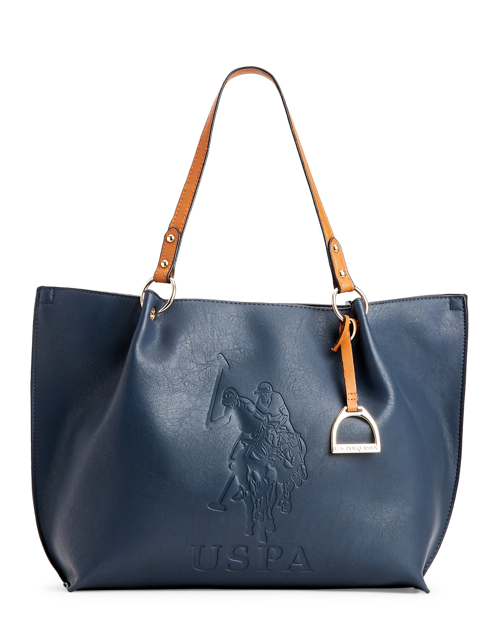 Lyst U S Polo Assn Navy Kingston Embossed Tote In Blue Gallery