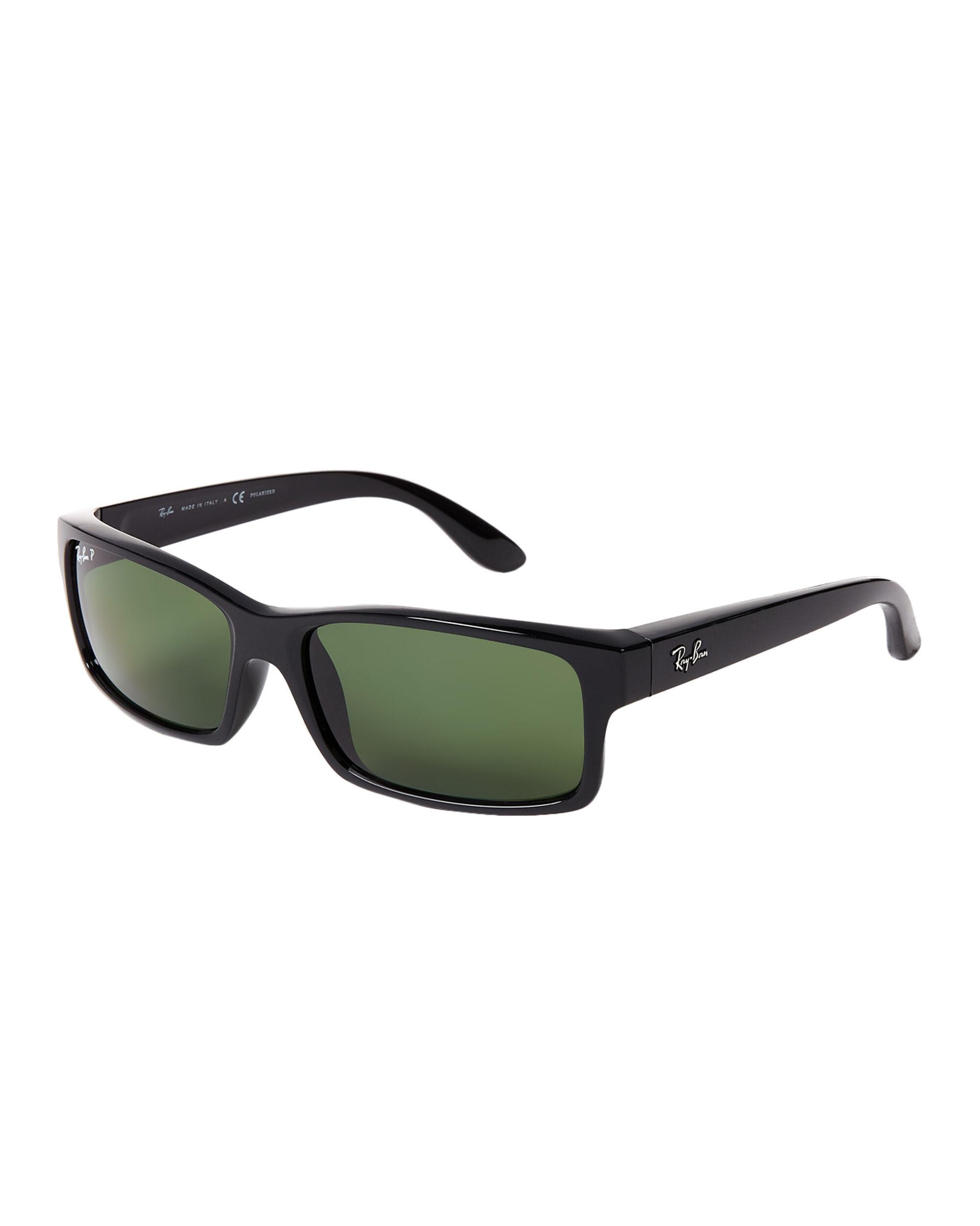Ray-Ban Rb4151 Black Polarized Rectangle Sunglasses in Green for Men - Lyst