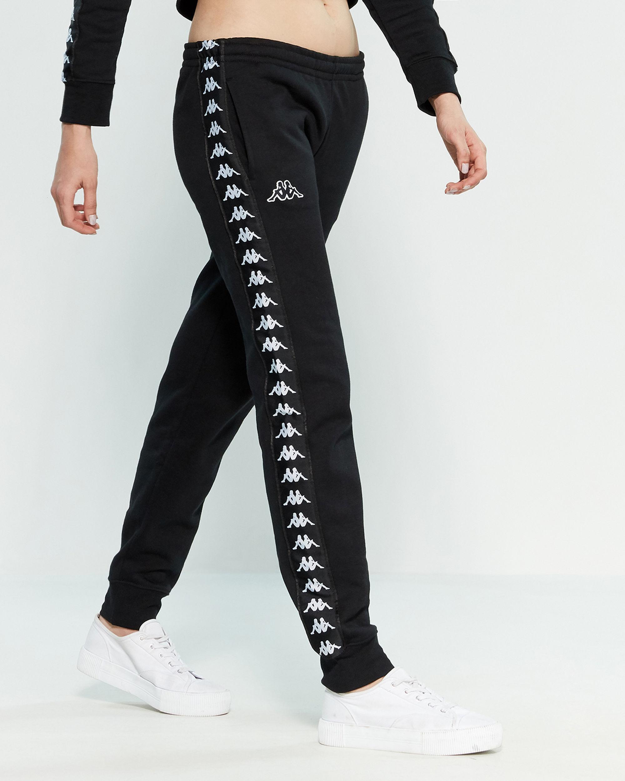 kappa banda rastoria taping joggers in black