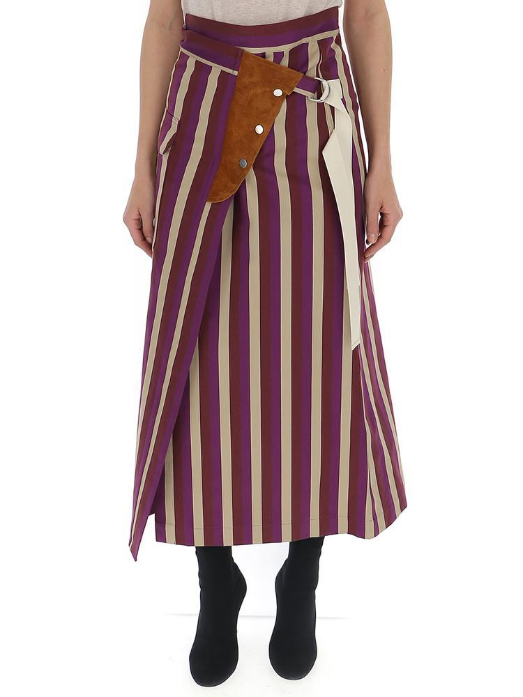 Golden Goose Deluxe Brand Linette Striped Wrap Skirt - Lyst