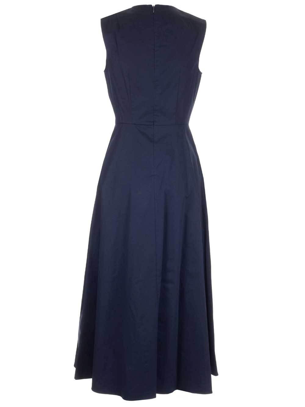 Theory Chino Volume Dart Dress in Blue Lyst