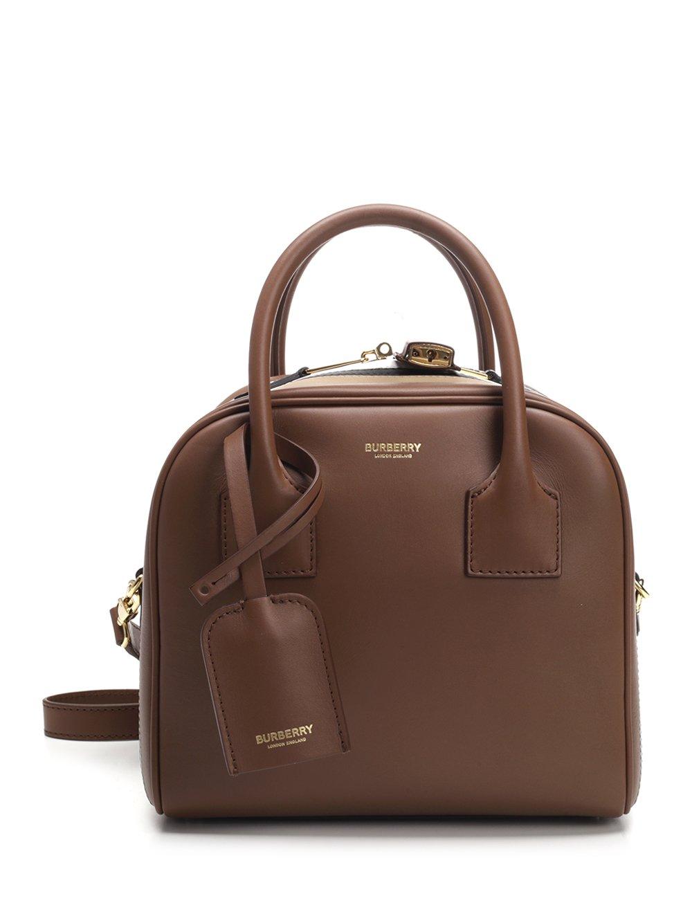 Lyst Burberry Zip Detail Tote Bag in Brown