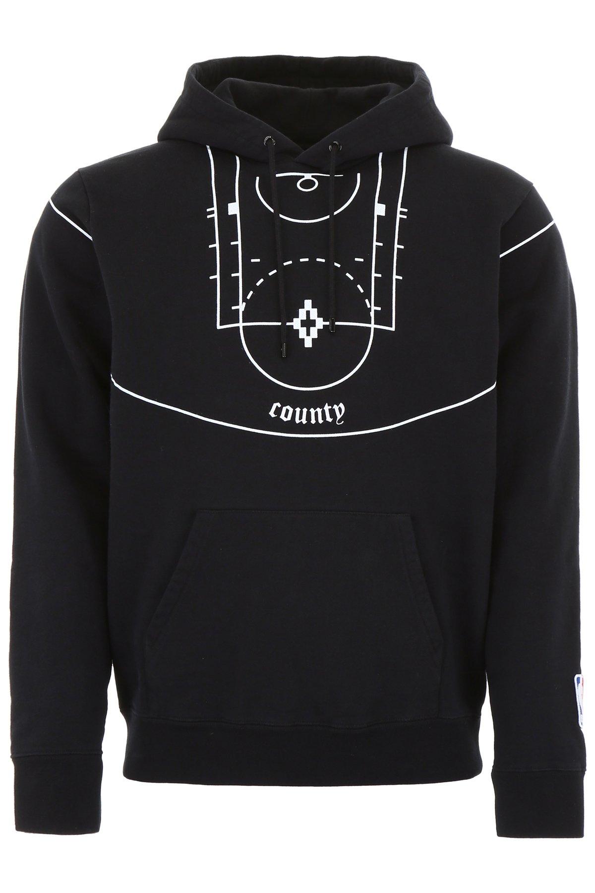 Lyst - Marcelo Burlon Nba Court Hoodie in Black for Men ...