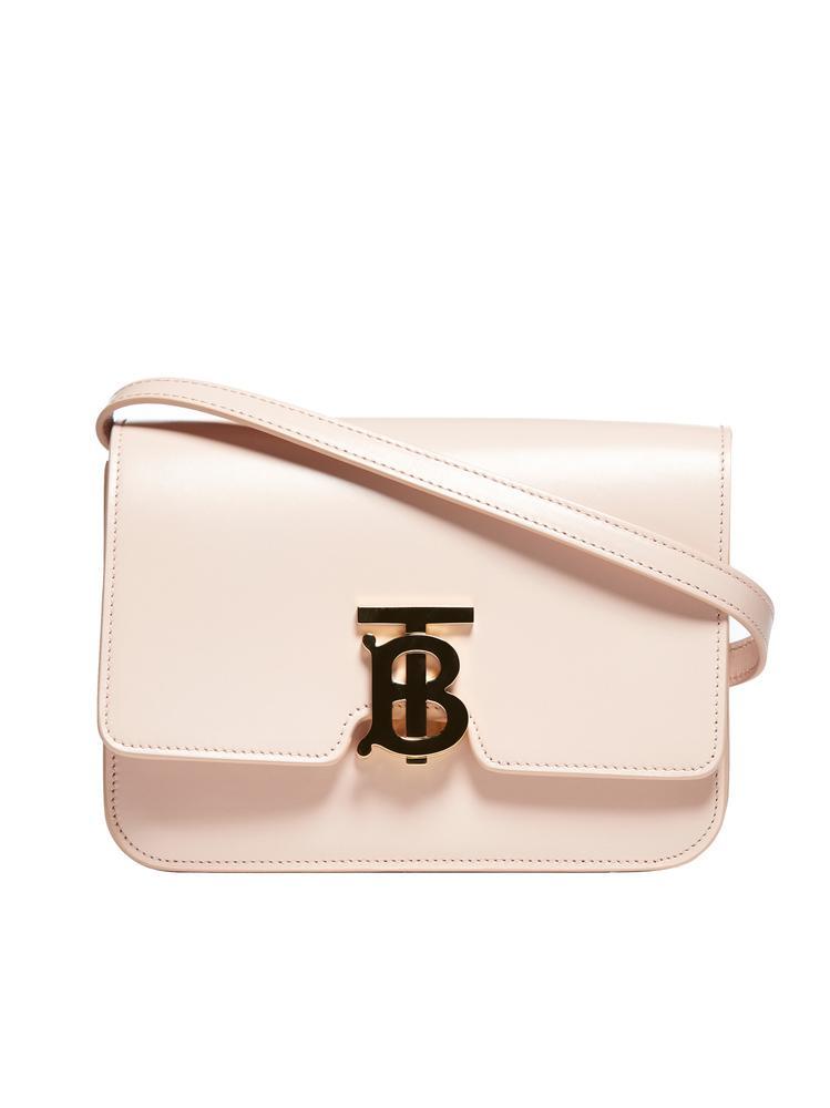 Burberry Leather Small Tb Bag in Pink - Lyst