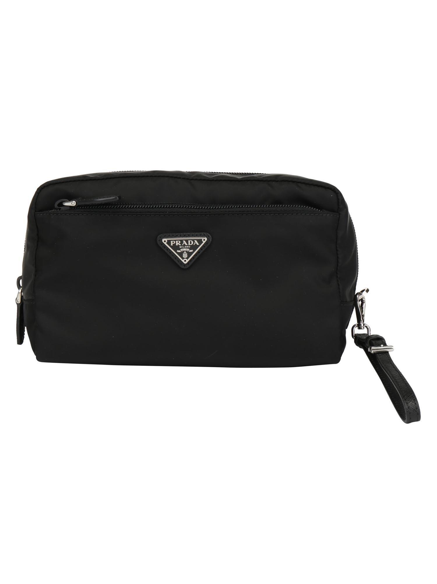 prada logo cosmetic pouch