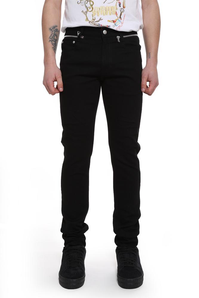 Lyst - Alexander McQueen Fitted Jeans in Black for Men