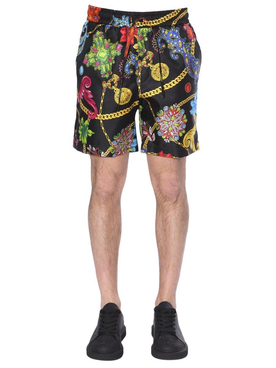 versace shorts and shirt set