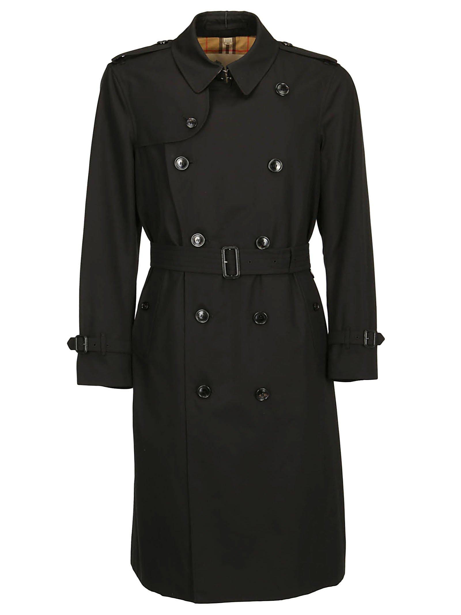 Burberry Chelsea Double Breasted Trench Coat in Black for Men - Lyst