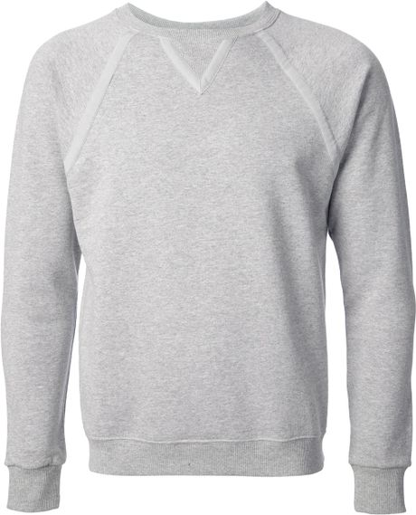 Saint Laurent Classic Crew Neck Sweatshirt in Gray for Men (grey) | Lyst