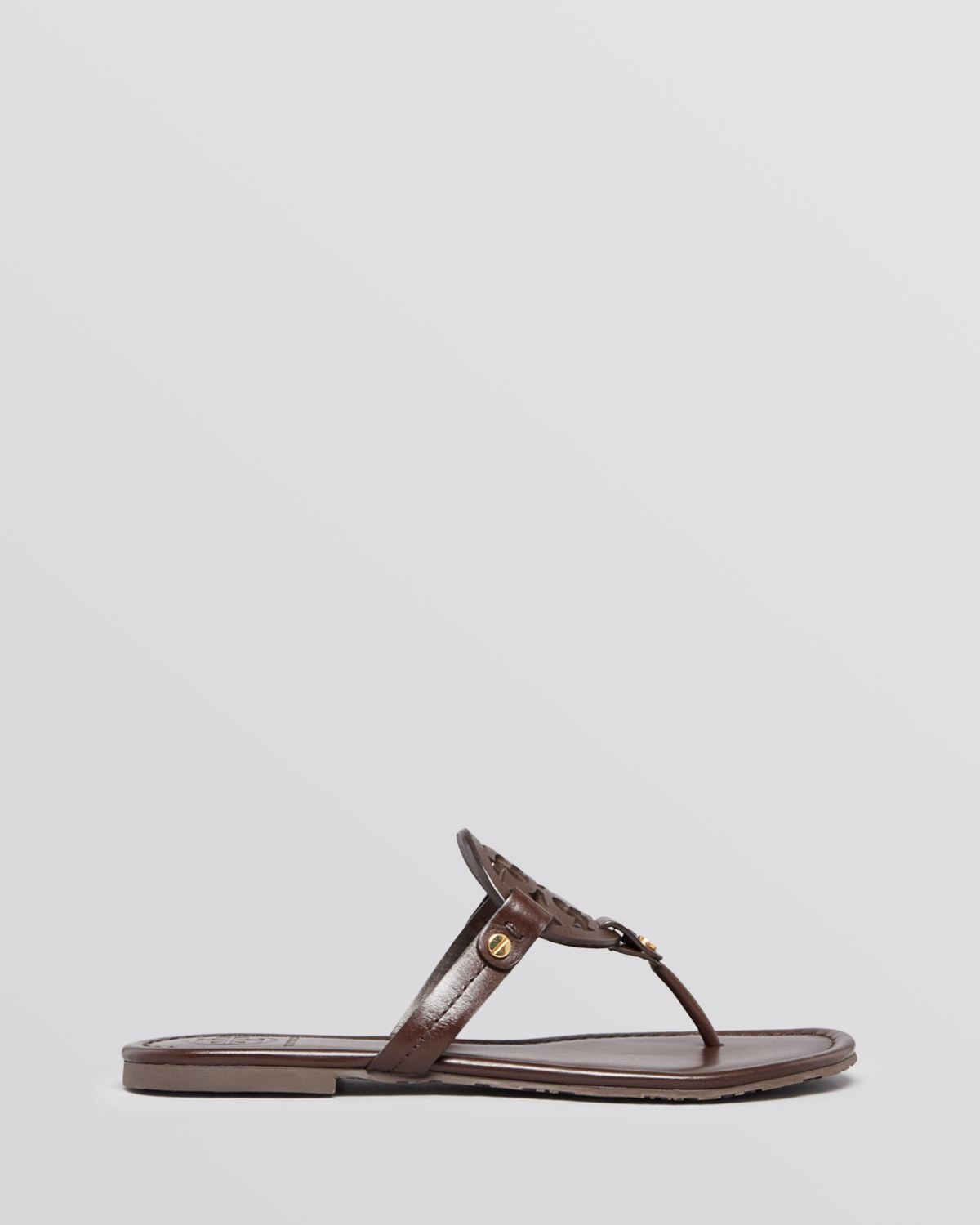 Lyst - Tory Burch Flat Thong Sandals - Miller2 in Brown