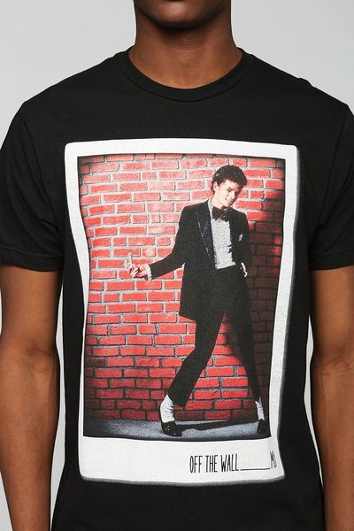 Urban Outfitters Michael Jackson Off The Wall Tee in Black for Men ...