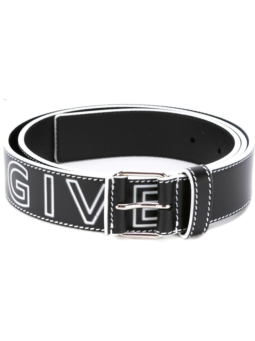 Givenchy Contrast Logo Belt in Black for Men | Lyst