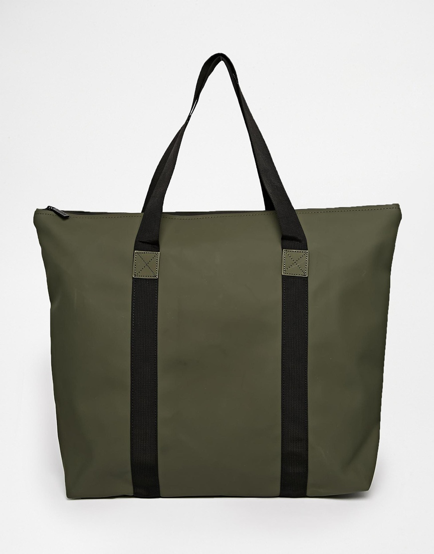 Lyst - Rains Large Tote Bag in Green for Men