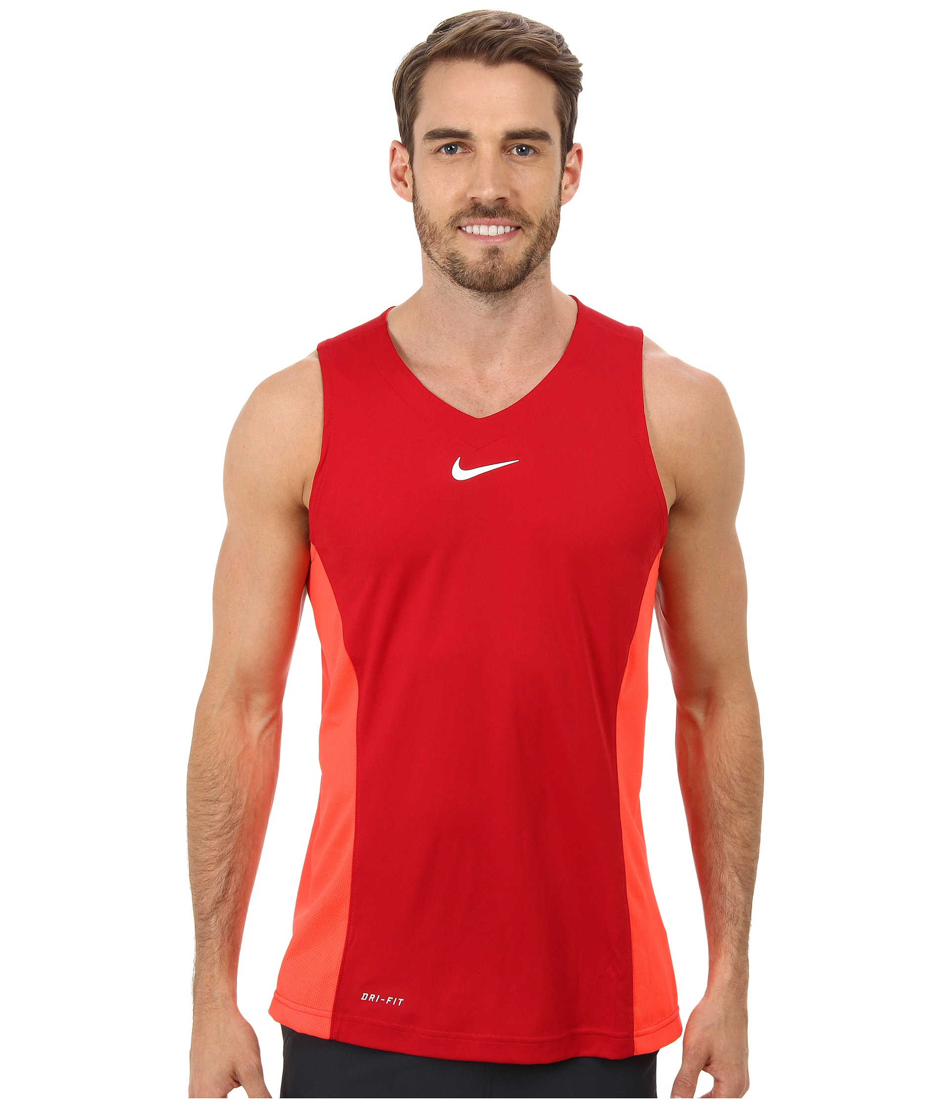 Lyst - Nike Title Hybrid Tank Top in Red for Men