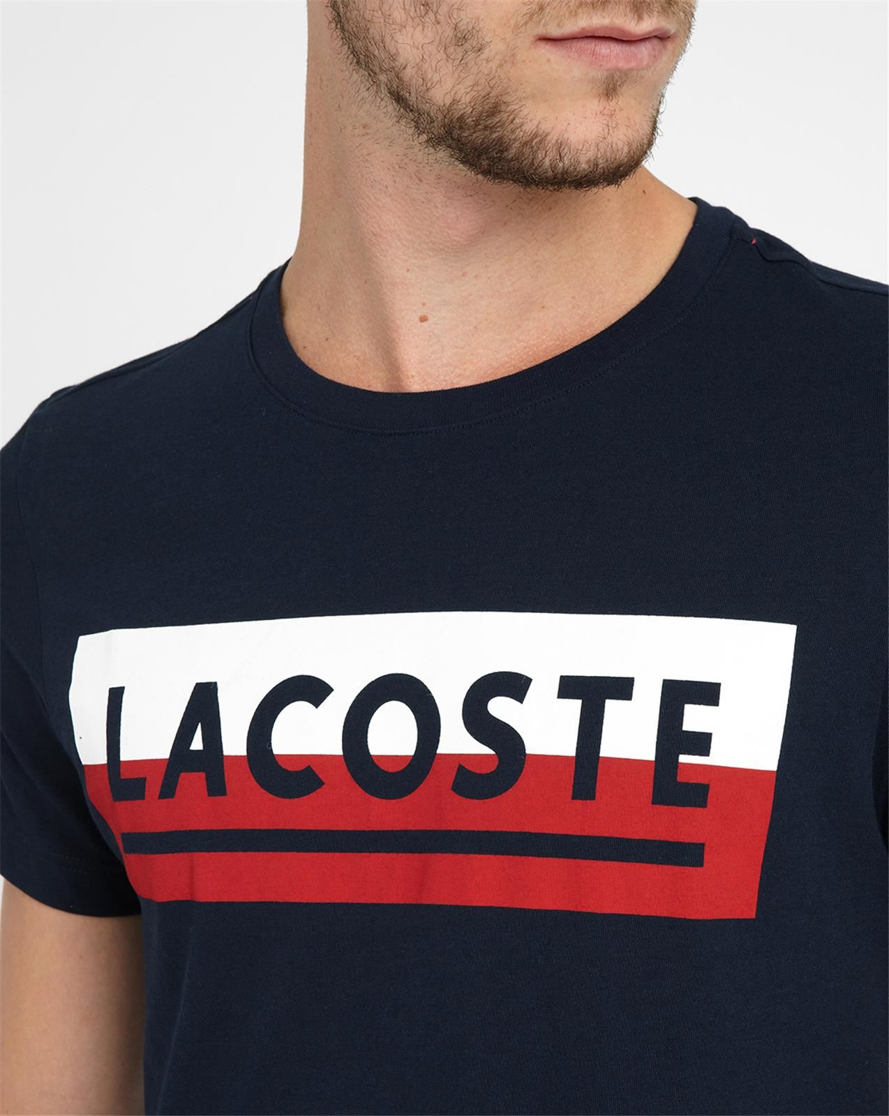 Lacoste Blue Vintage Logo T Shirt In Blue For Men Lyst