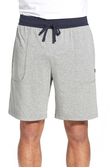 Boss 'balance' Pima Cotton & Modal Blend Shorts in Gray for Men (GREY ...