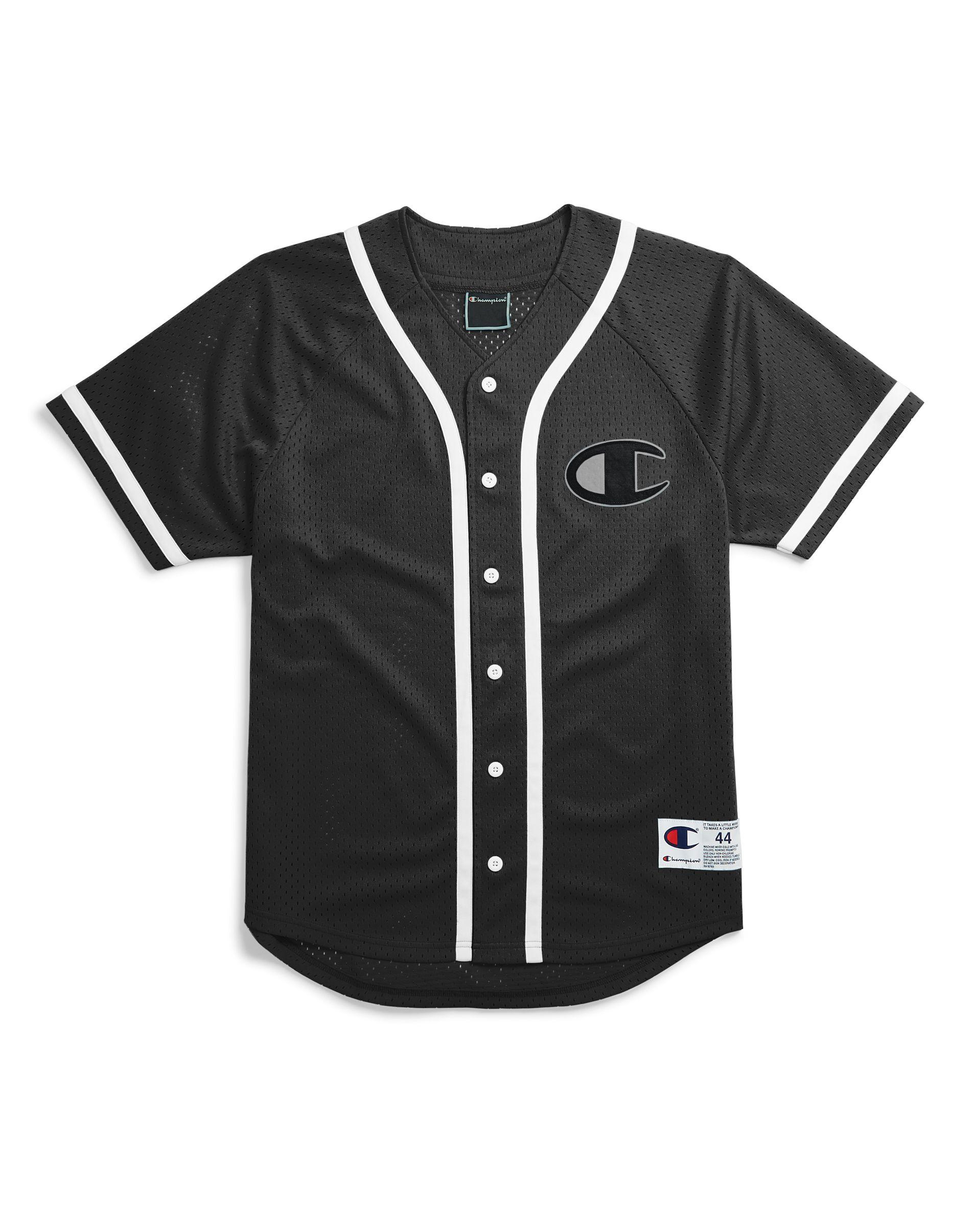 Champion Synthetic Mesh Black Mens Baseball Jersey for Men Lyst