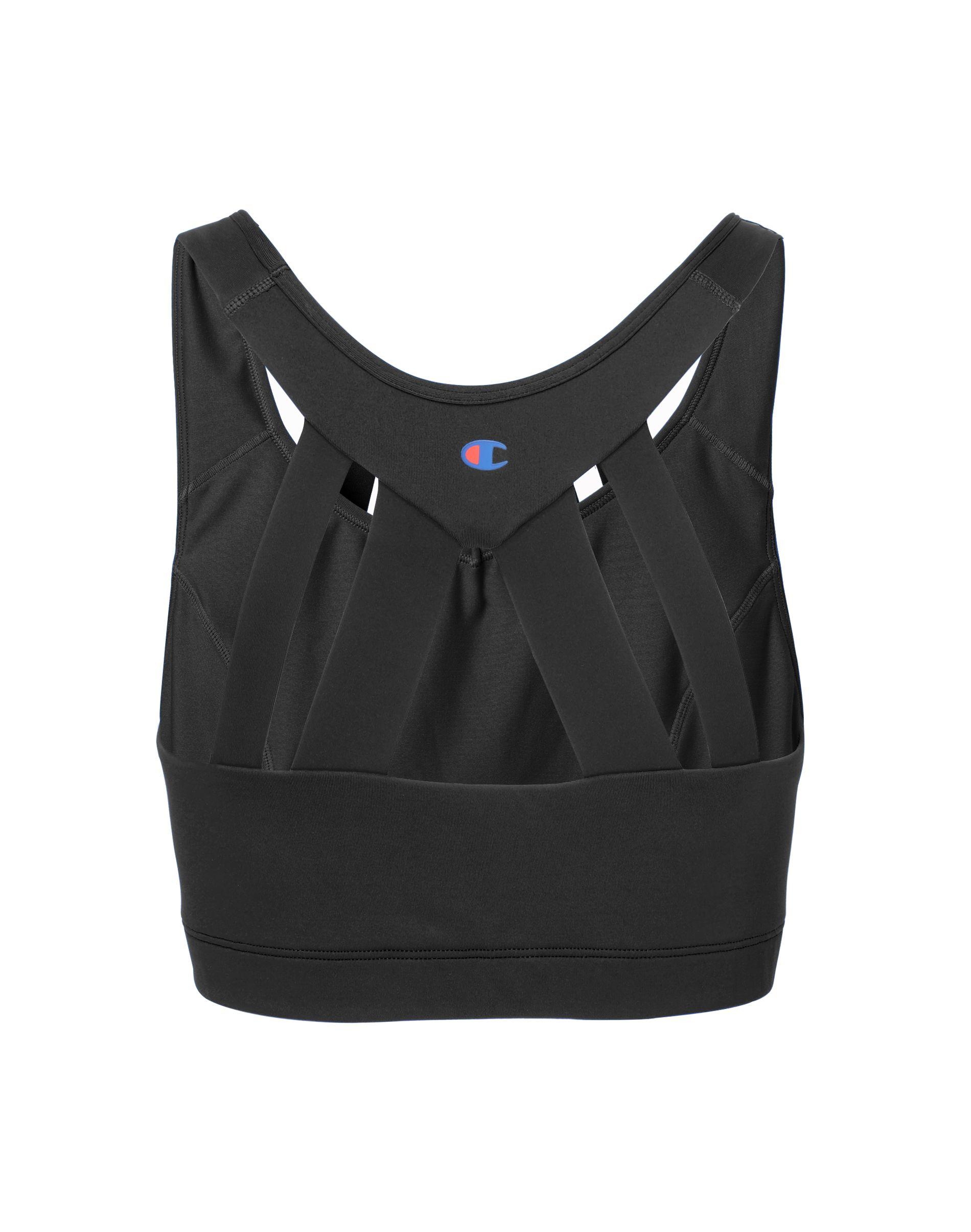 Champion Synthetic The Absolute Strappy Plus Sports Bra in Black Lyst