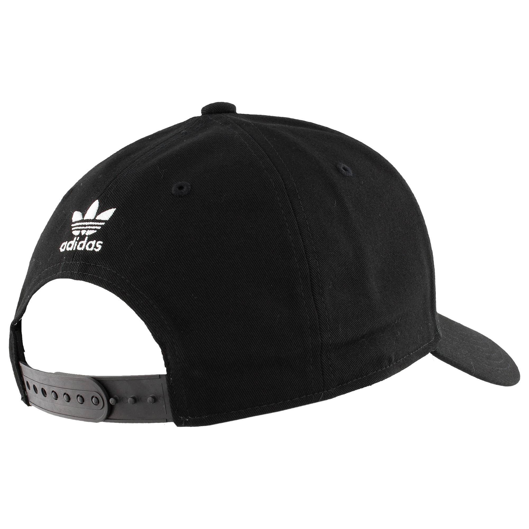 adidas Originals Trefoil Precurve Adjustable Cap in Black for Men Lyst
