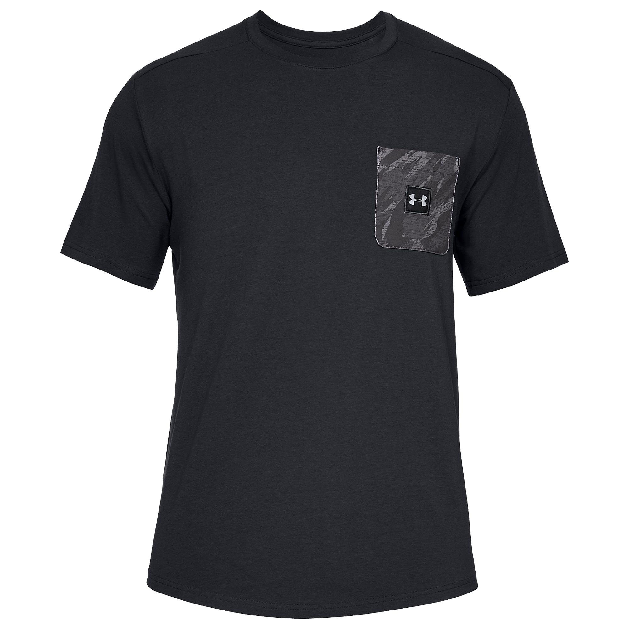 Under Armour Short Sleeve Pocket Tshirt in Black for Men Lyst
