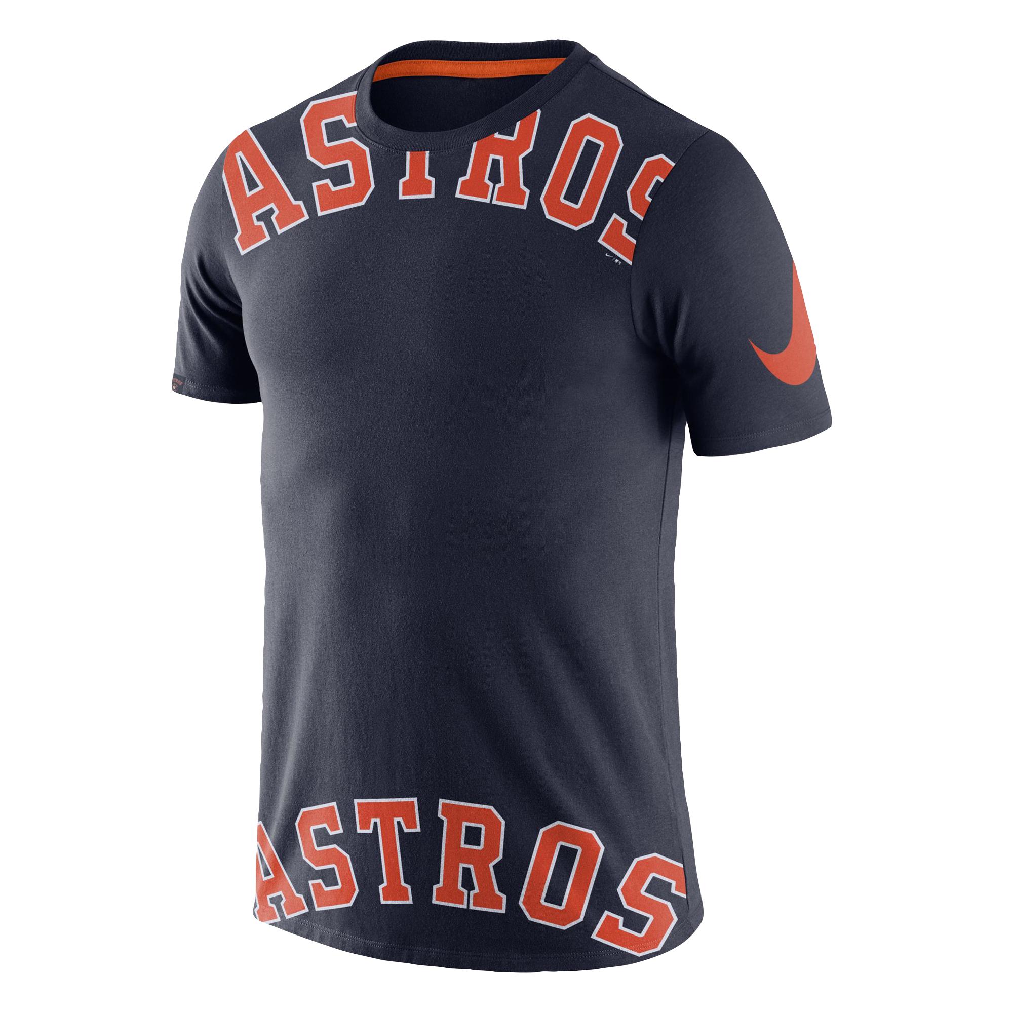Nike Houston Astros Mlb Big Wordmark T-shirt in Blue for Men - Lyst