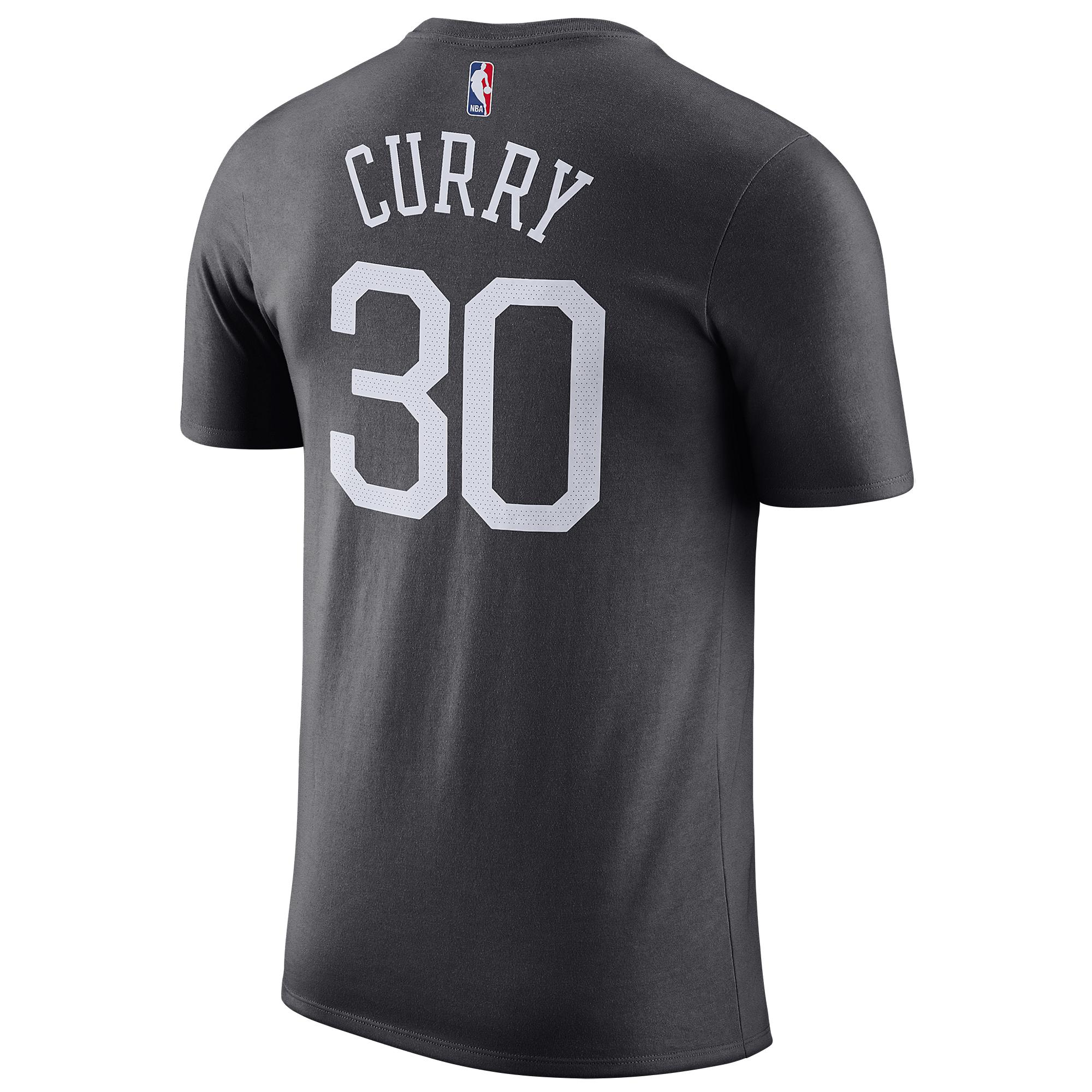 Nike Stephen Curry Nba Player Name & Number T-shirt in Black for Men - Lyst
