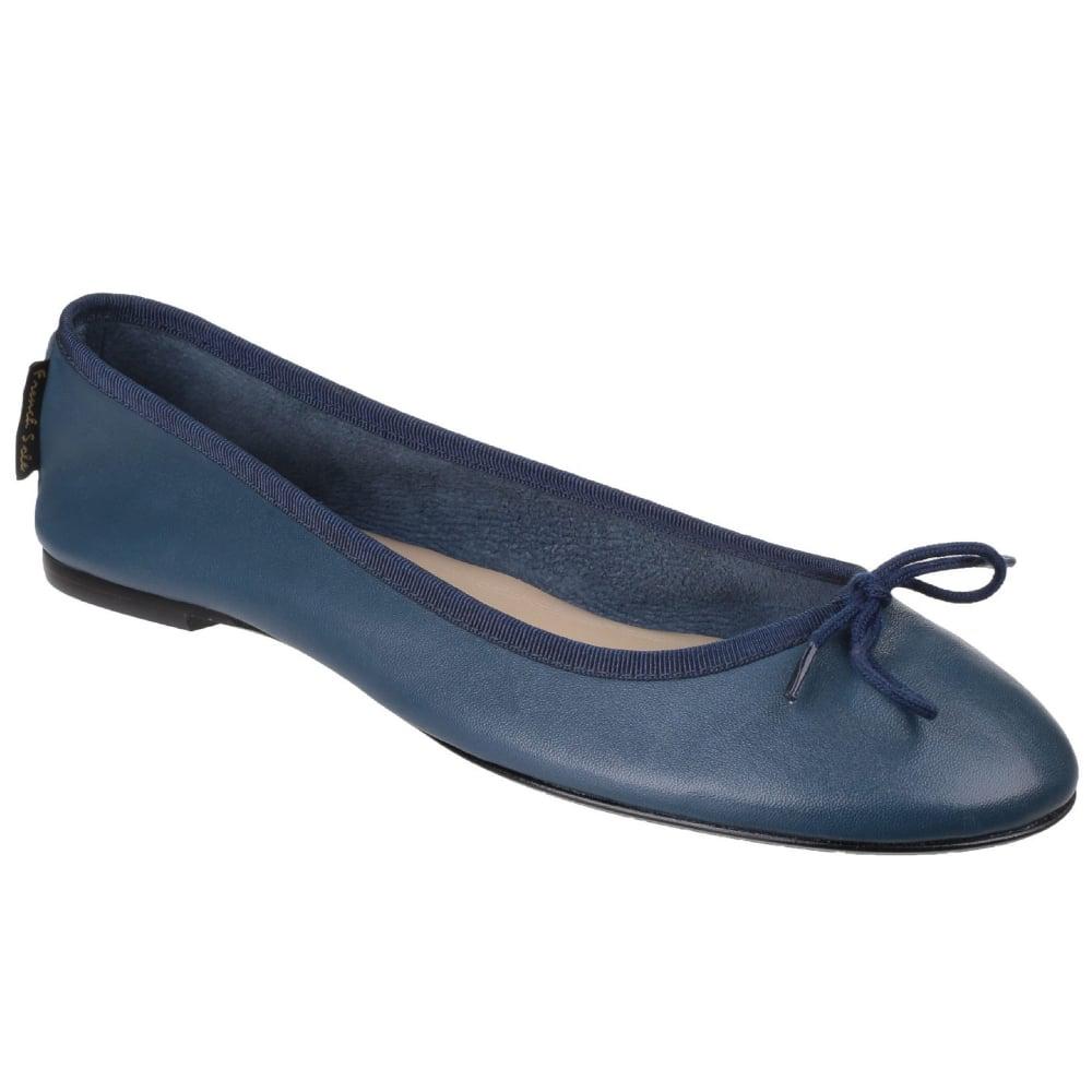 new look navy ballet pumps