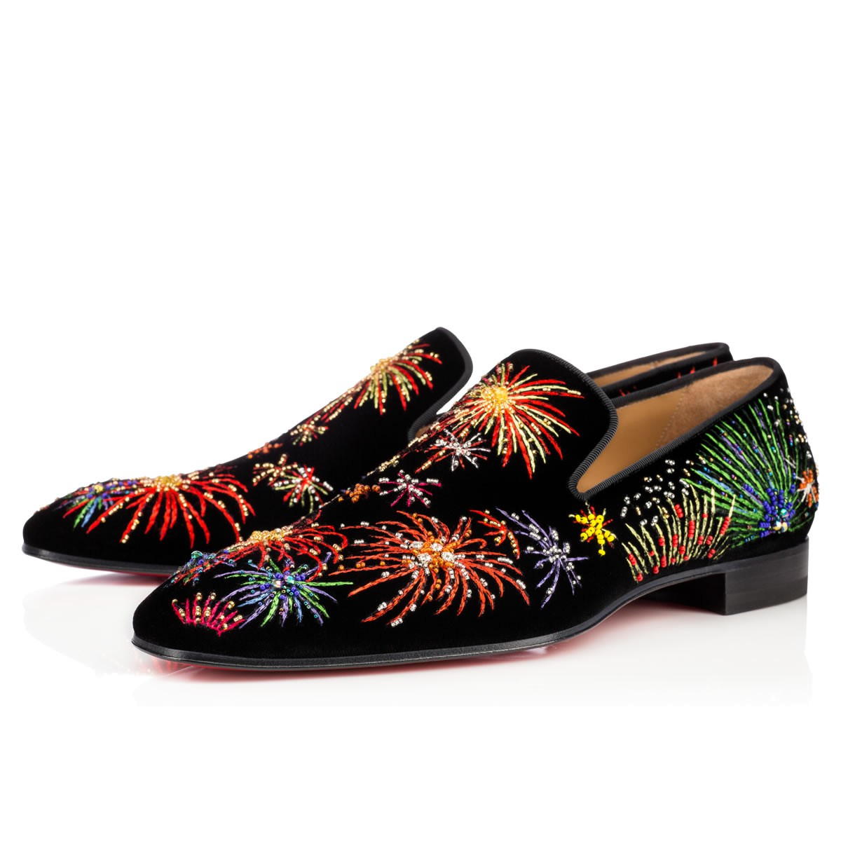 Christian louboutin Henri On Fire Flat in Multicolour for ...