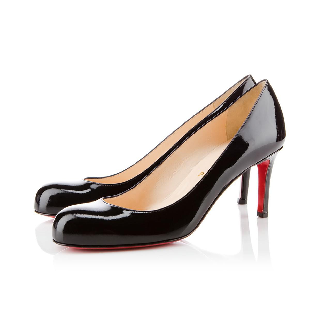 Christian Louboutin Simple Pump Patent in Black - Lyst