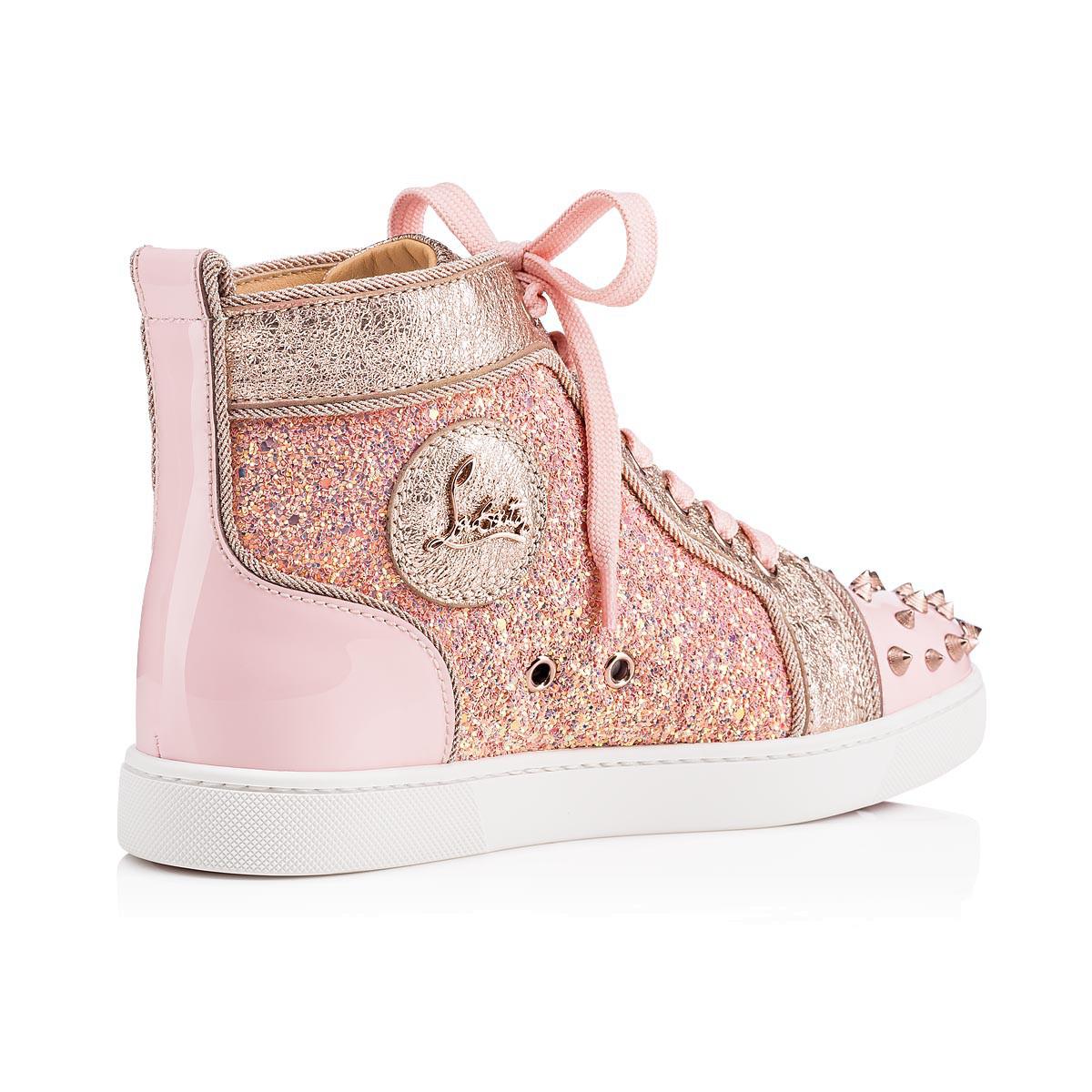 louboutin pink glitter sneakers louboutin pink glitter sneakers
