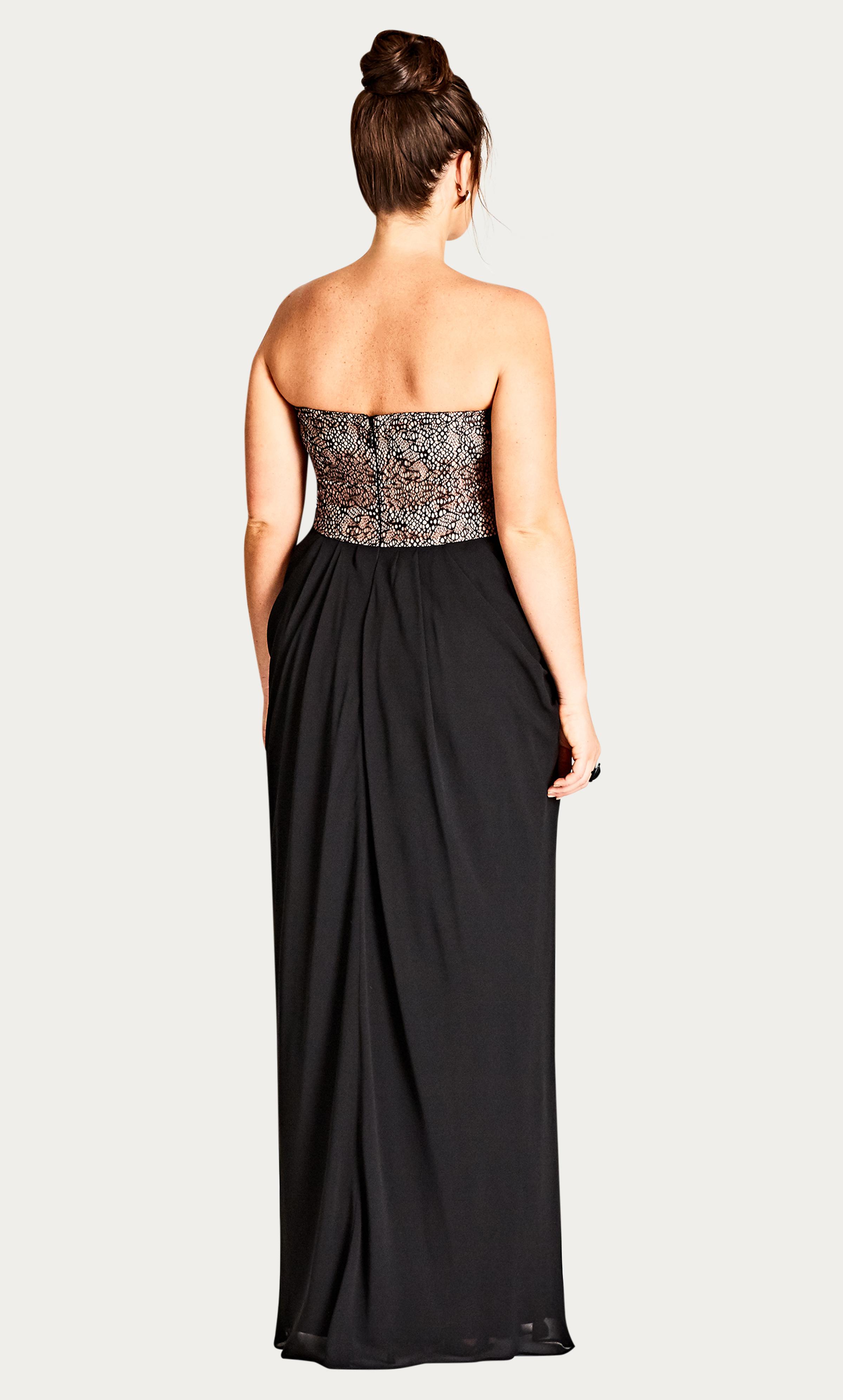 Black Chiffon Maxi Dress