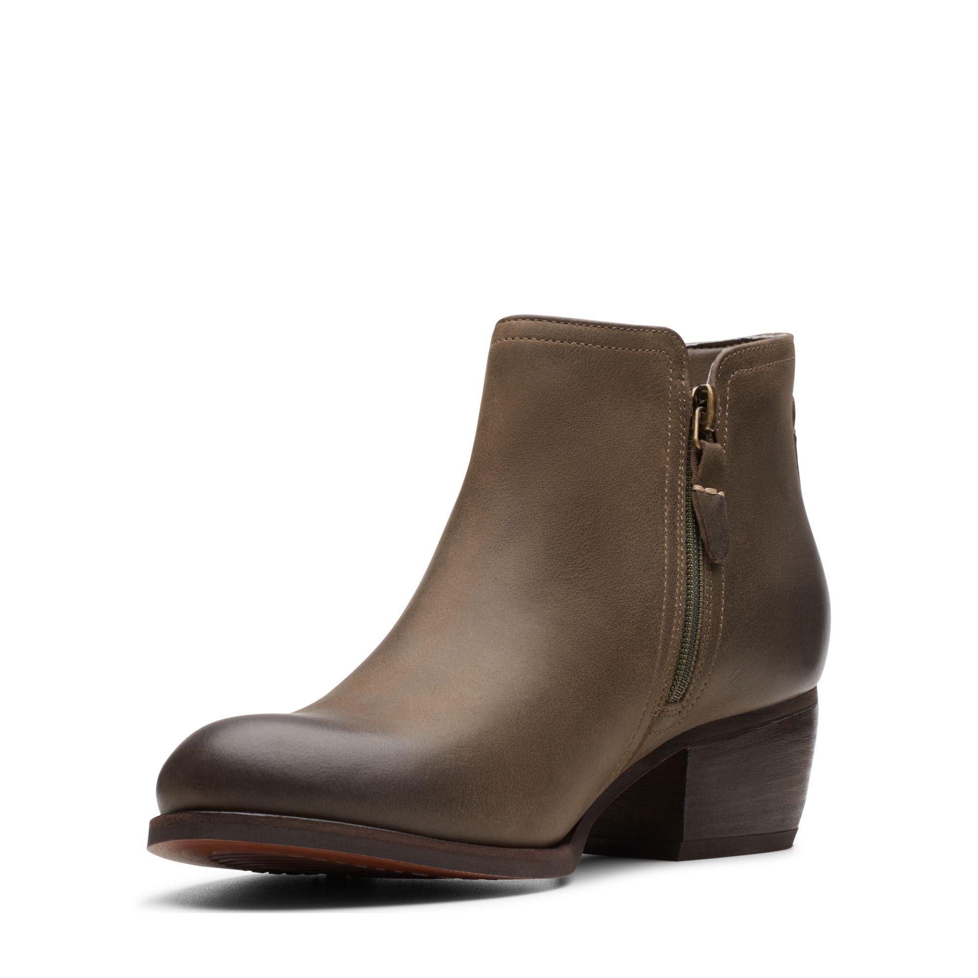 Clarks Leather Maypearl Ramie In Olive Leather (Brown) - Lyst