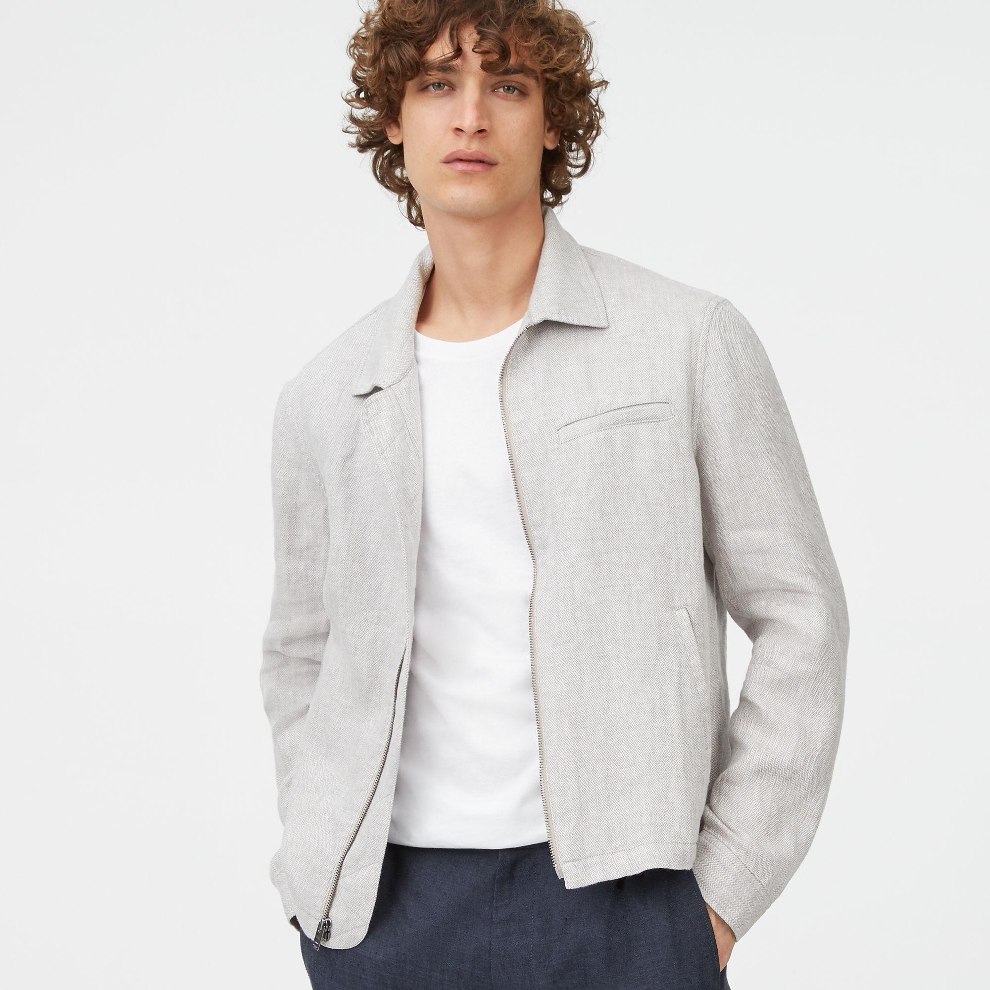 Short Lyst Club For Jacket Monaco Zip Gray Full Men In Azqtz