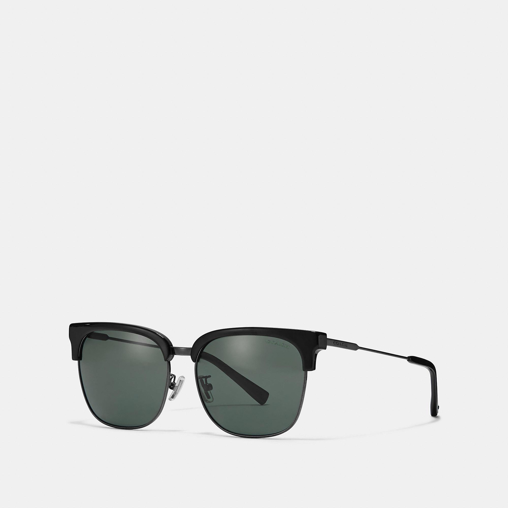 COACH Retro Frame Sunglasses in Black for Men - Lyst