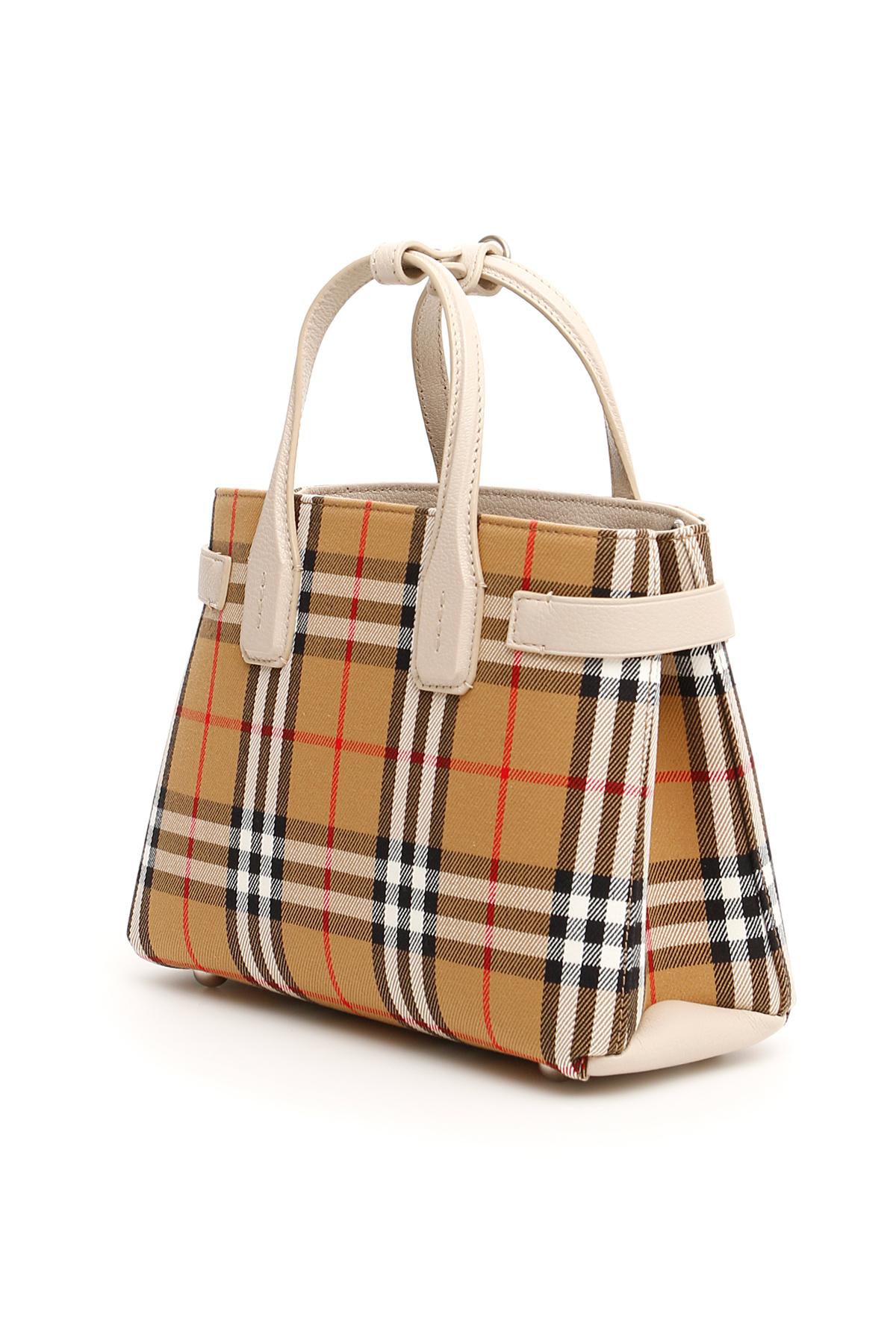 Burberry Small Banner Bag in Red - Lyst