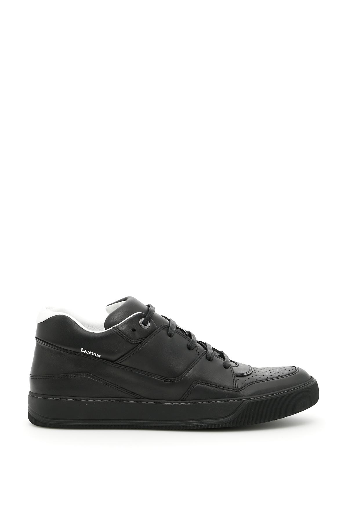Lanvin Calfskin Sneakers in Black for Men - Lyst