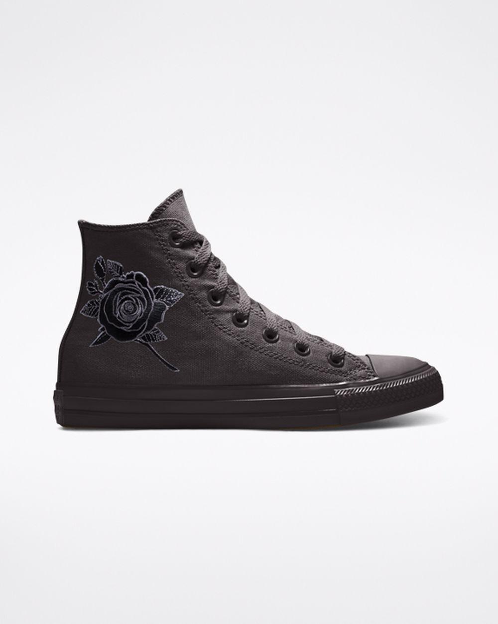 converse rose embroidery