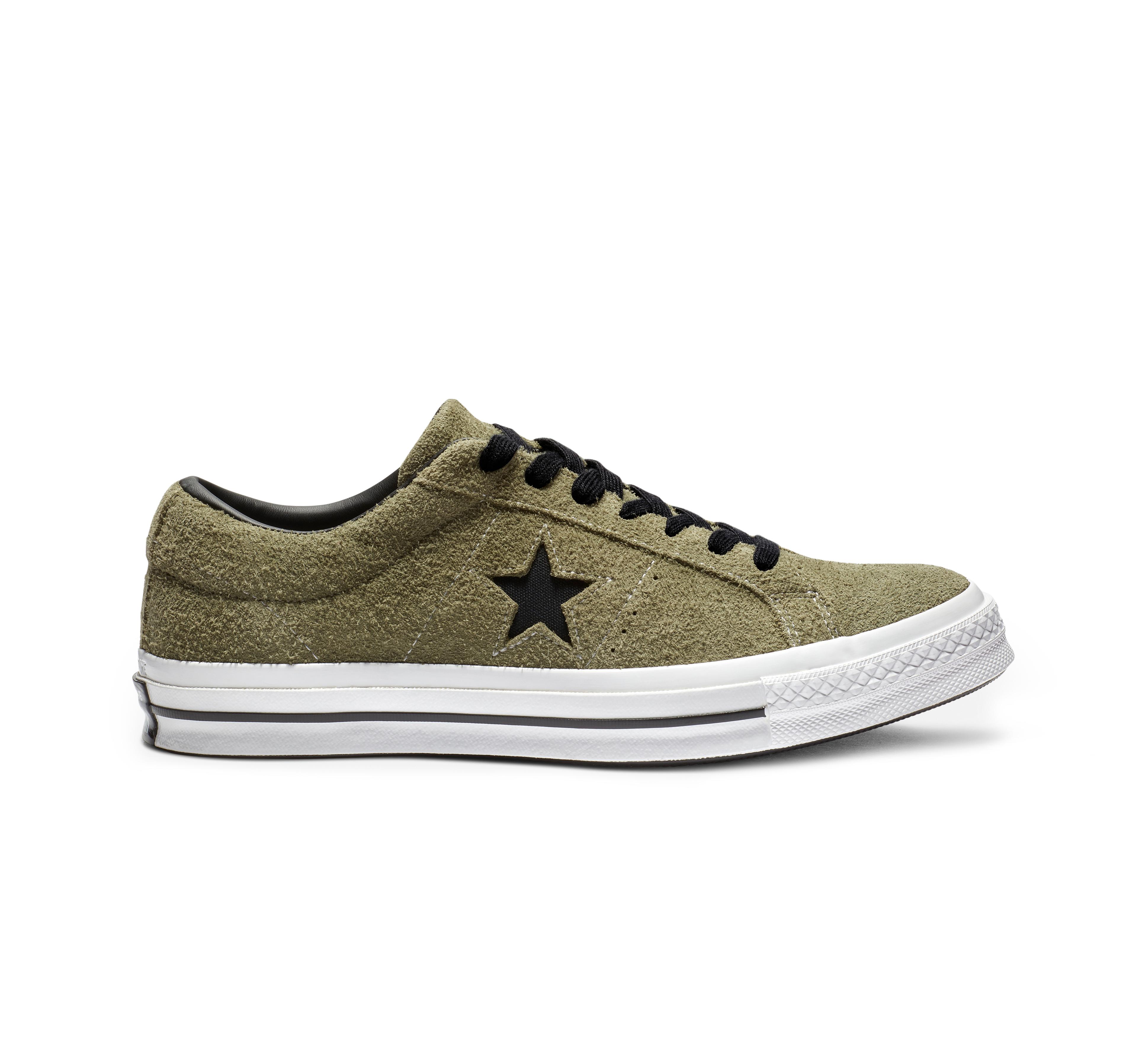 Converse One Star Dark Star Vintage Suede Low Top in Green for Men - Lyst