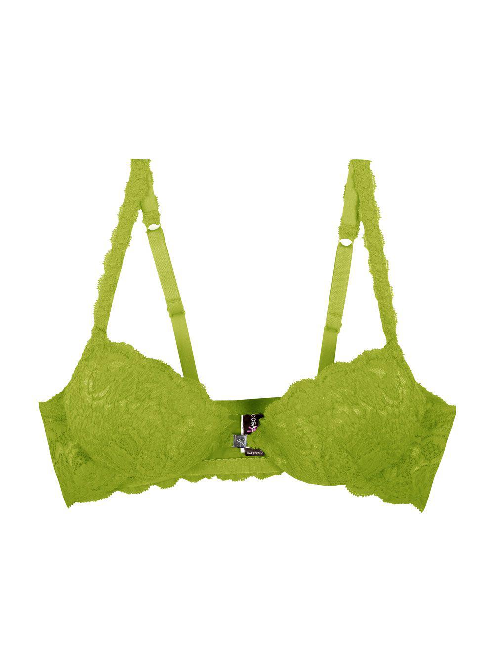 Cosabella Never Say Never Sexie Push Up Bra in Neon Green (Green) - Lyst