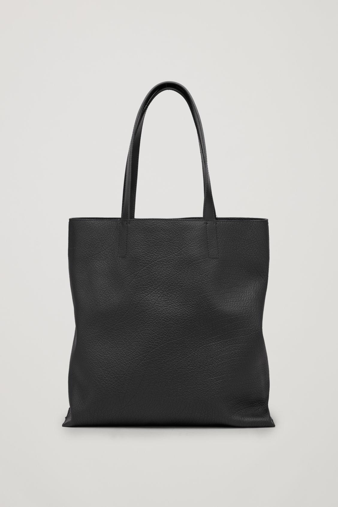 Cos Detachable Pocket Leather Bag In Black Lyst Gallery