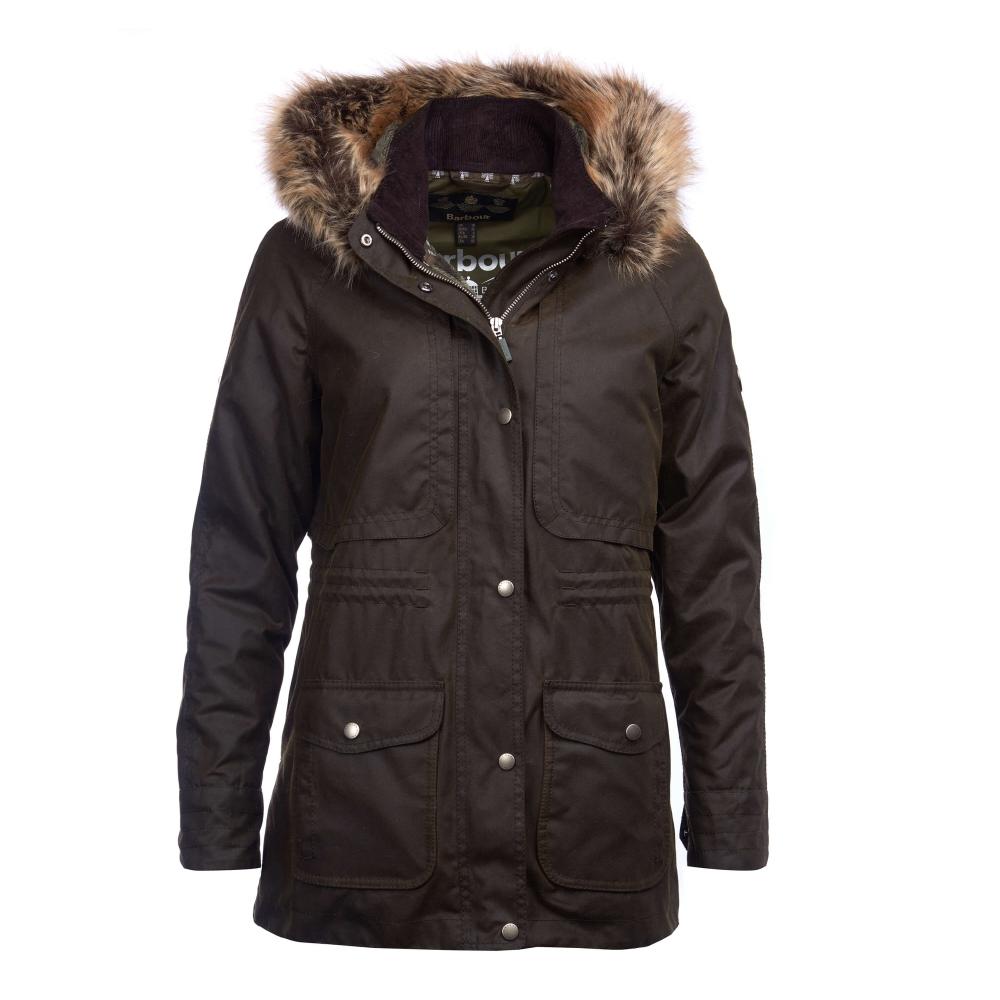 Barbour Ventnor Wax Womens Jacket in Green - Lyst