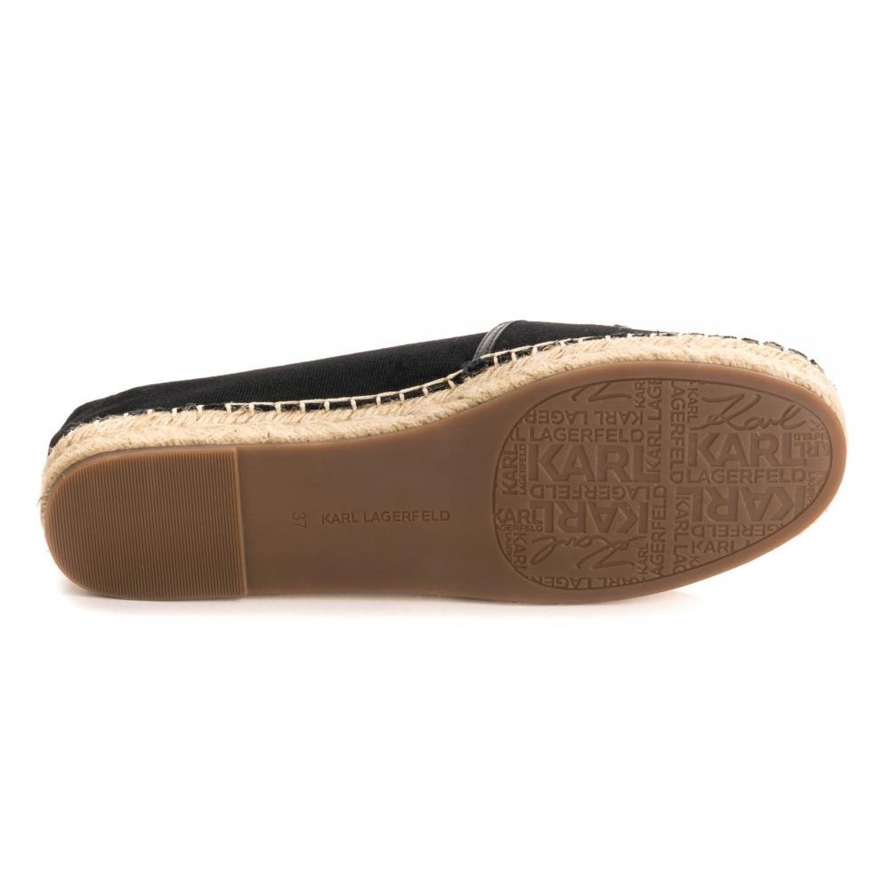 Karl Lagerfeld Canvas Kamini Karl Ikonic Womens Slip On Shoe in Black ...
