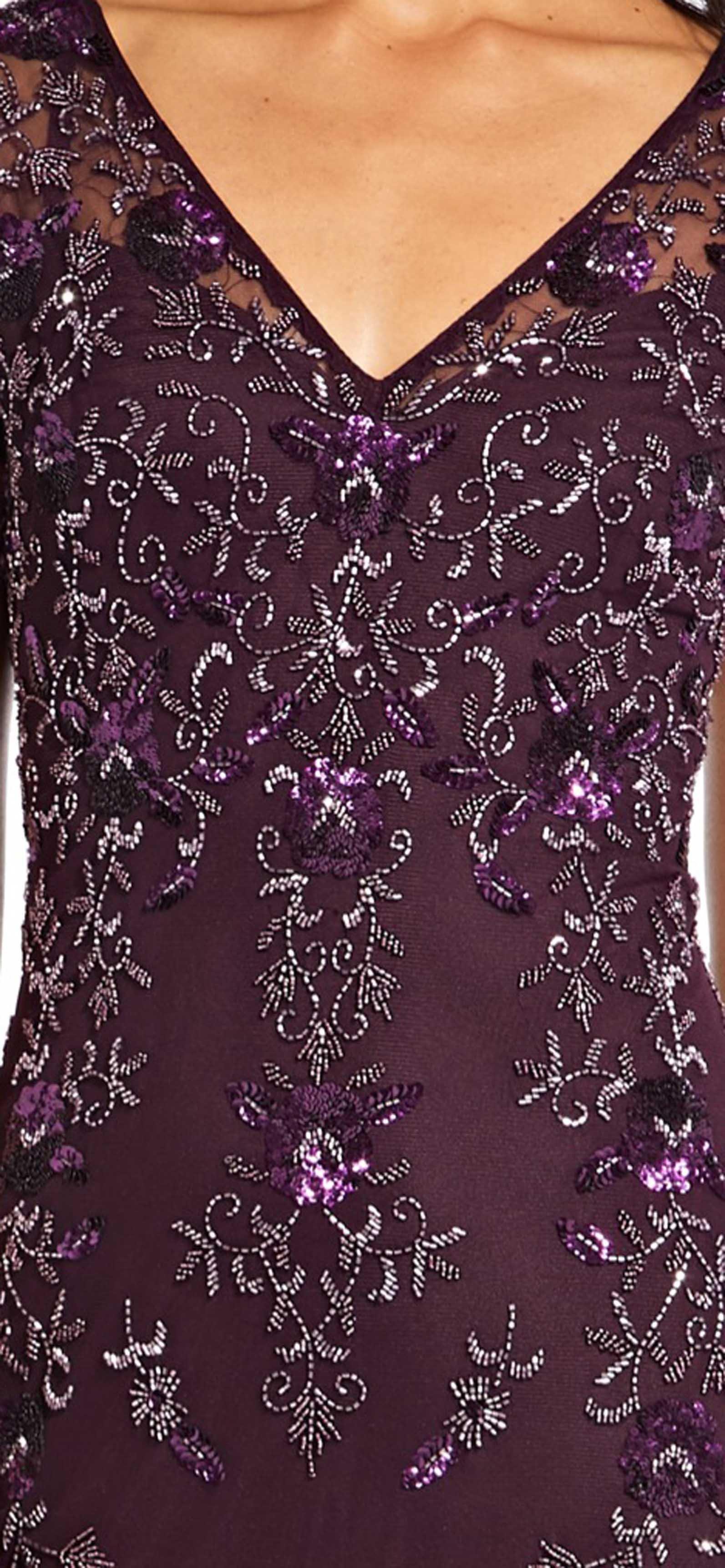 adrianna papell night plum